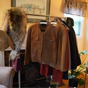 Real leather Lucky Brand leather jacket - size XL